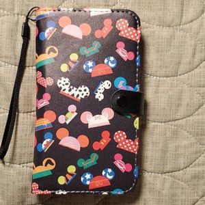 NEW iPhone 7/8+ Phone Wallet with wrist strap